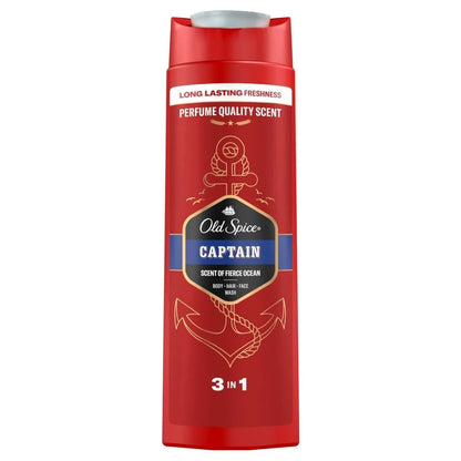 Old Spice 3-In-1 Shower Gel, Captain - 400ml