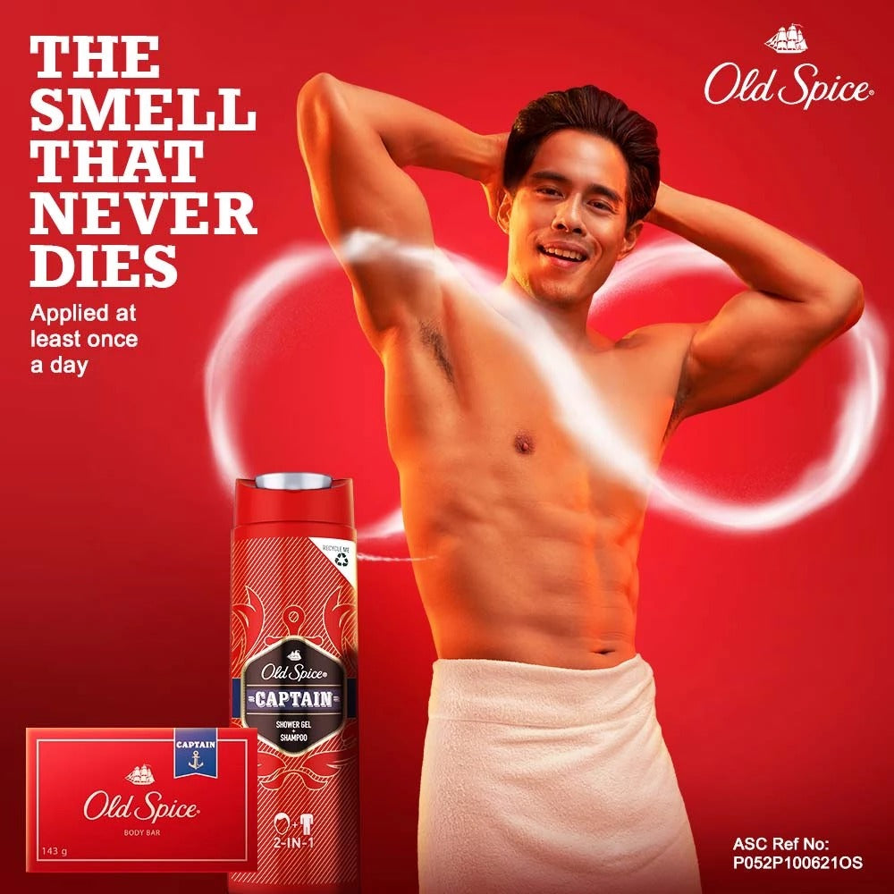 Old Spice 3-In-1 Shower Gel, Captain - 400ml