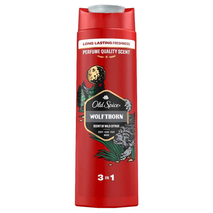 Old Spice 3-In-1 Shower Gel, Wolfthorn - 400ml