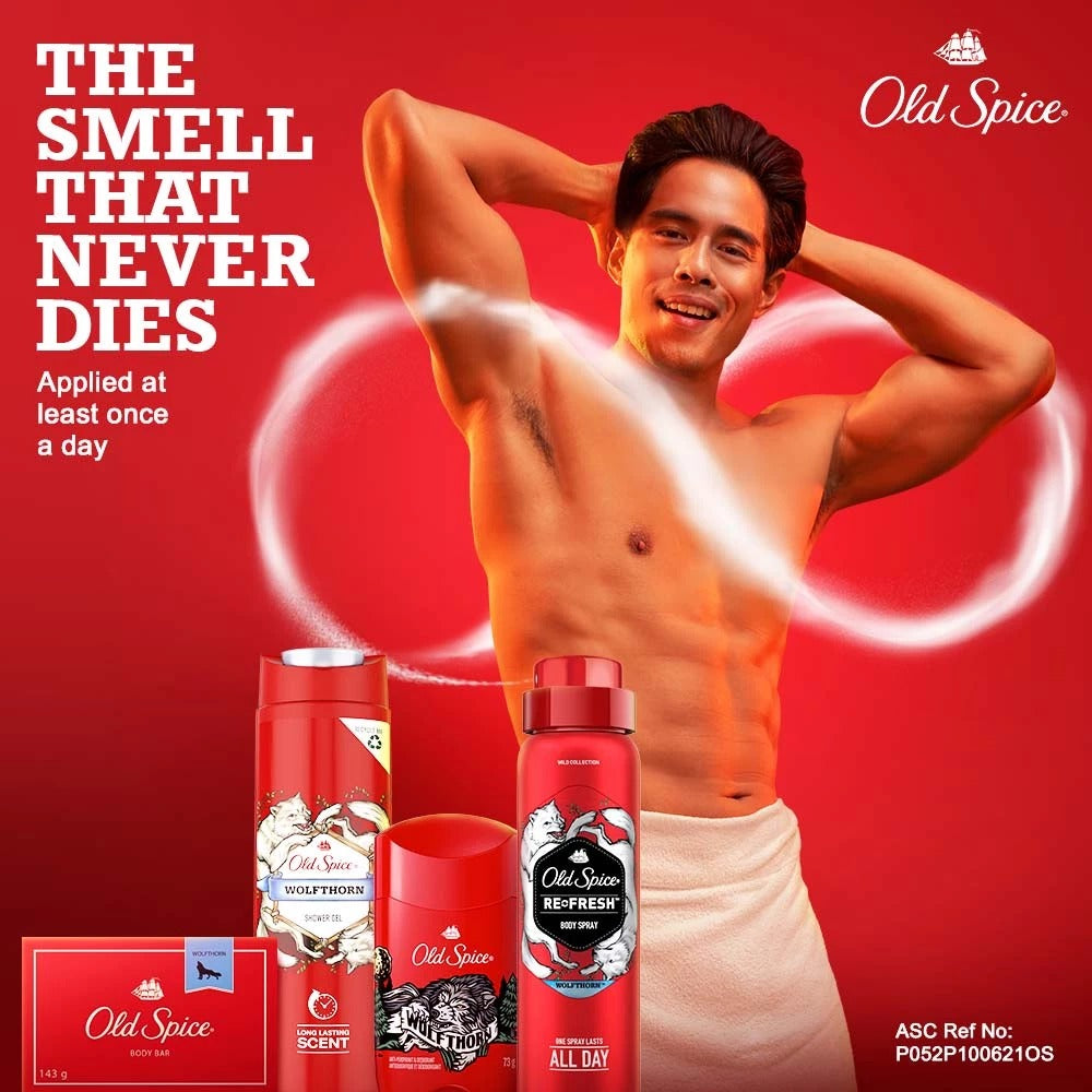 Old Spice 3-In-1 Shower Gel, Wolfthorn - 400ml