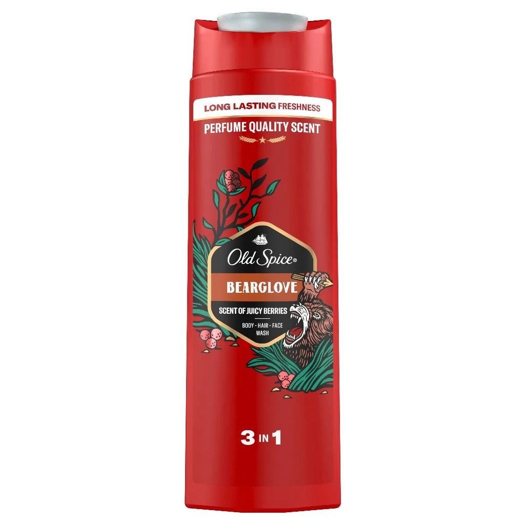 Old Spice 3-In-1 Shower Gel, Bearglove - 400ml