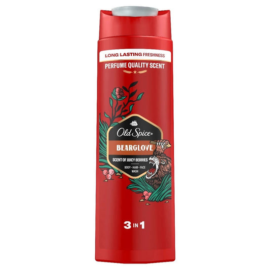 Old Spice 3-In-1 Shower Gel, Bearglove - 400ml