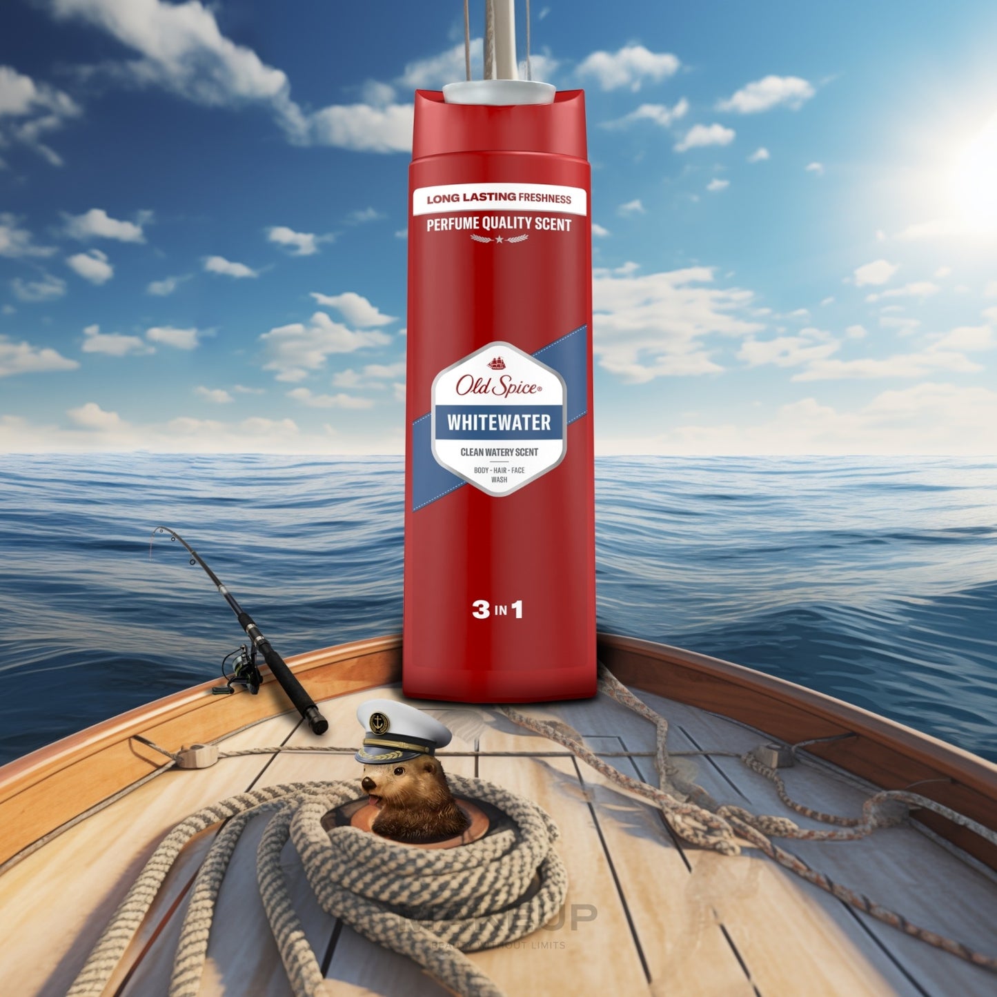 Old Spice 3-In-1 Shower Gel, Whitewater - 400ml