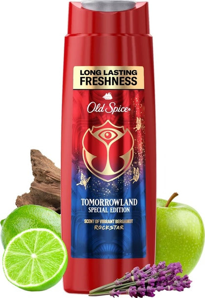 Old Spice 3-In-1 Shower Gel, Rockstar Tomorrowland Special Edition - 400ml