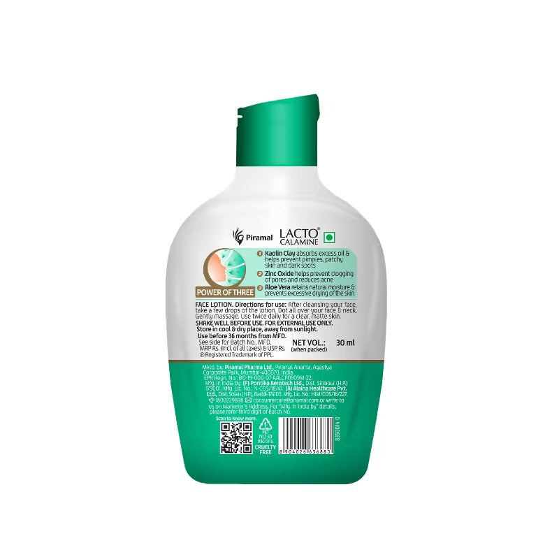 Lacto Calamine Face Moisturizer, Body Lotion with Kaolin for Combination to Normal Skin 120ml