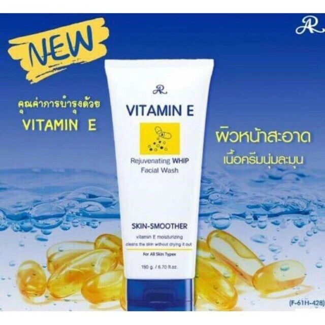 AR Vitamin E rejuvenating whip facial wash 190g