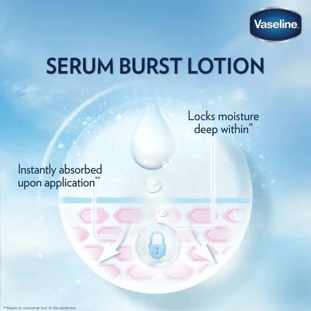 Vaseline Healthy Bright Gluta-Hya Serum Burst Lotion Dewy Radiance 330ml