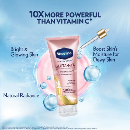Vaseline Healthy Bright Gluta-Hya Serum Burst Lotion Dewy Radiance 330ml