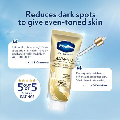 Vaseline Healthy Bright Gluta-Hya Flawless Bright Serum Burst Lotion 330ml