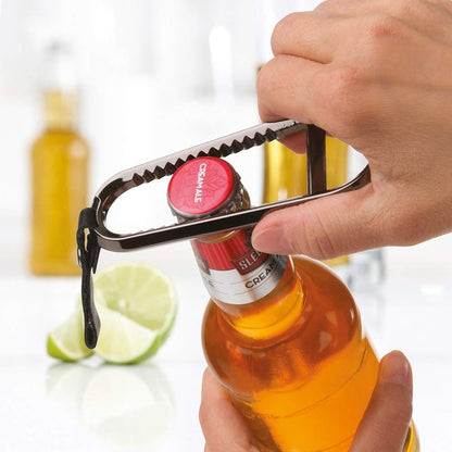 Trudeau Bottle Opener, Silver