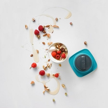 Trudeau Fuel Snack Container, Blue