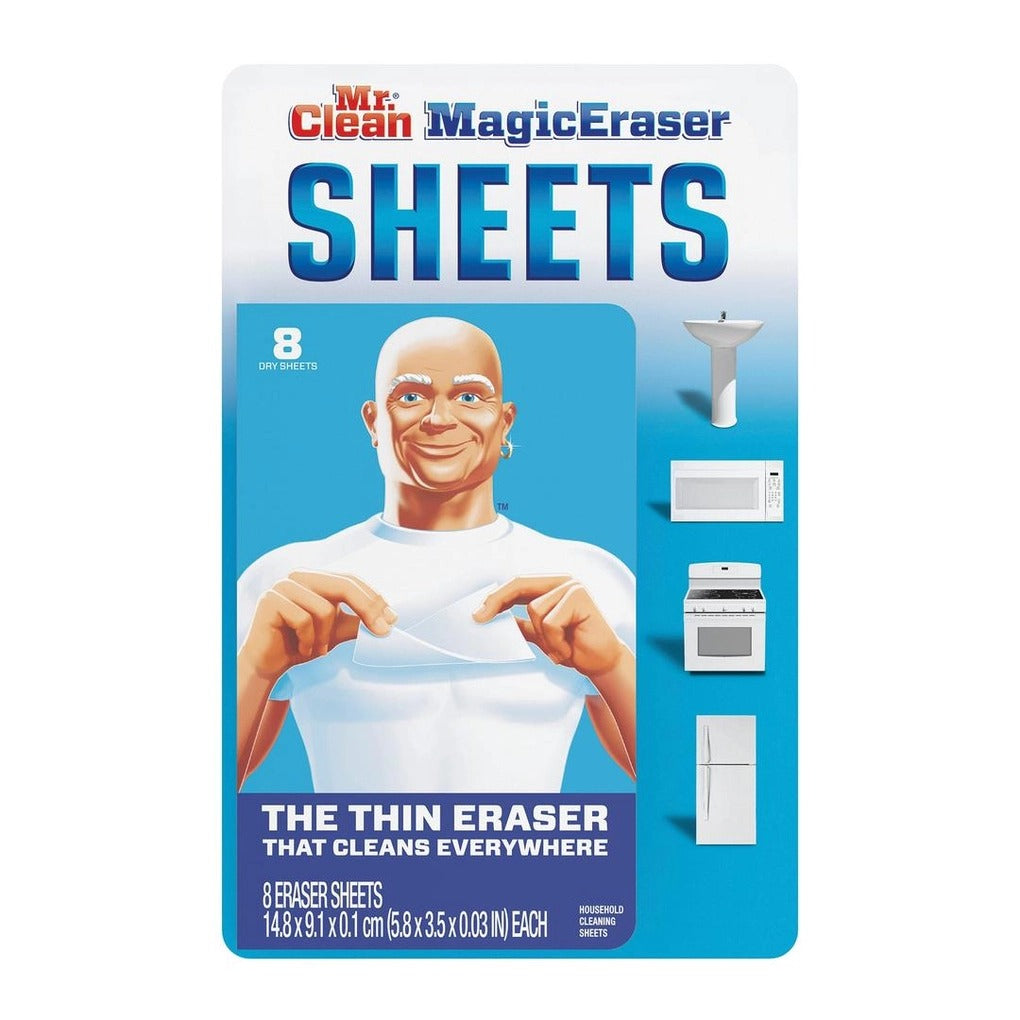 Mr. Clean Magic Eraser Cleaning-Sheet Melamine Cleaning Pad - 8 Pc
