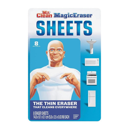 Mr. Clean Magic Eraser Cleaning-Sheet Melamine Cleaning Pad - 8 Pc