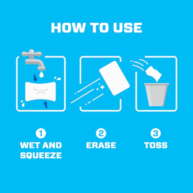 Mr. Clean Magic Eraser Cleaning-Sheet Melamine Cleaning Pad - 8 Pc