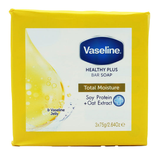 Vaseline Soap Total Moisture 75g 3 Pack