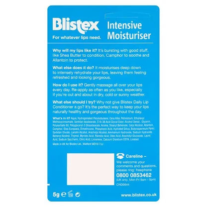 Blistex Intensive Lip Moisturiser SPF 10, 5g