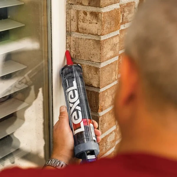 Lexel White Caulk, Squeeze Tube, Flexible And Durable Sealant 5 Ounce