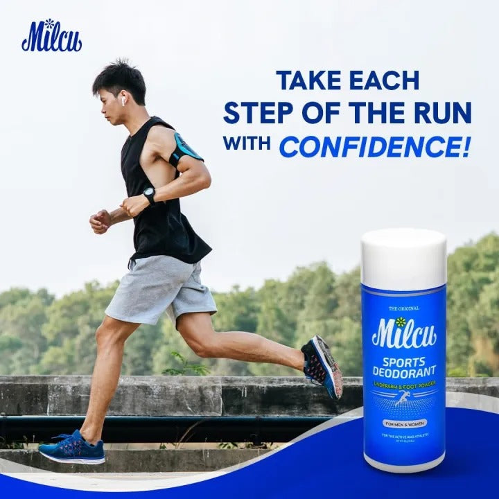 Milcu Sports Deodorant Underarm & Foot Powder 80g