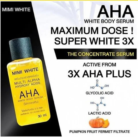 Mimi White AHA white body serum 30ml