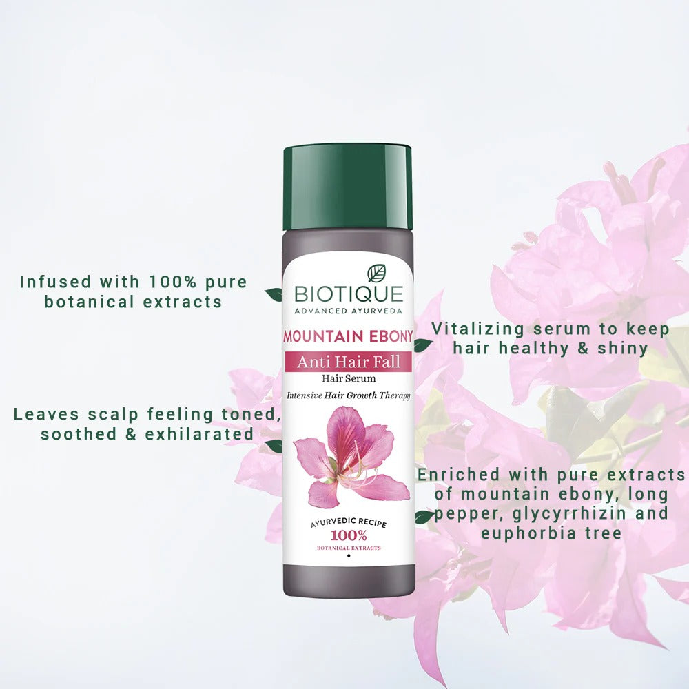 Biotique Mountain ebony anti hair fall hair serum 120 ml