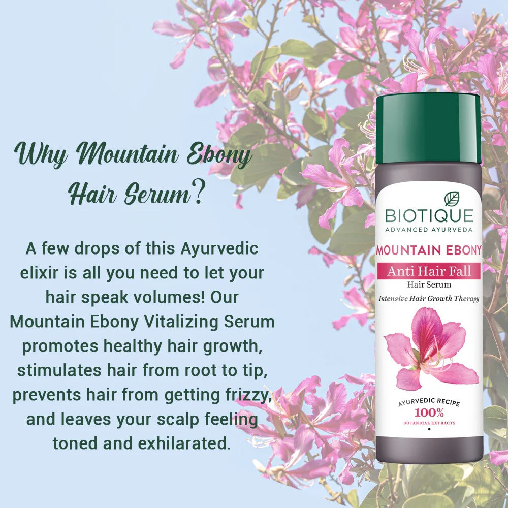 Biotique Mountain ebony anti hair fall hair serum 120 ml