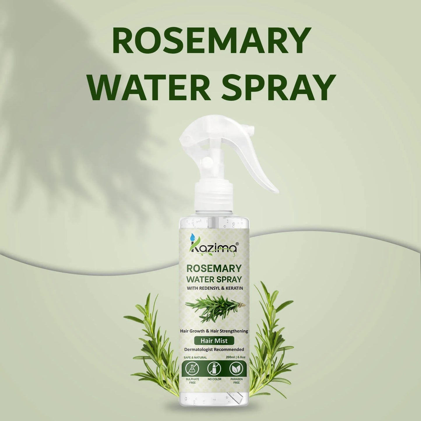 Kazima Rosemary Scalp Tonic Mist 200 ml