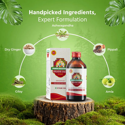 Pankajakasthuri Breathe Eazy Syrup 200 ml