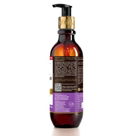 WOW Rosemary With Biotin Shampoo for Hair Growth 250 ml