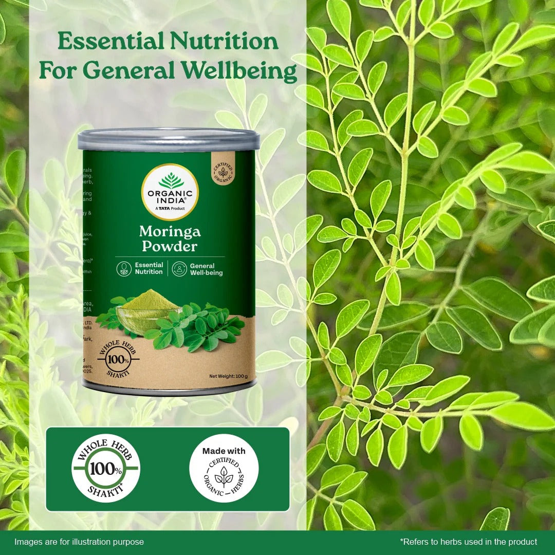 Organic India Moringa Powder 100 g – manavcart