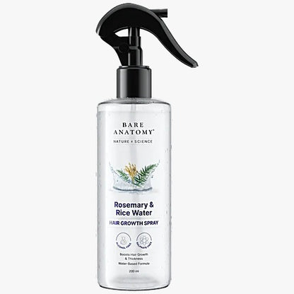 Bare Anatomy Rosemary & Rice Water Hair Growth Spray - 200 ml