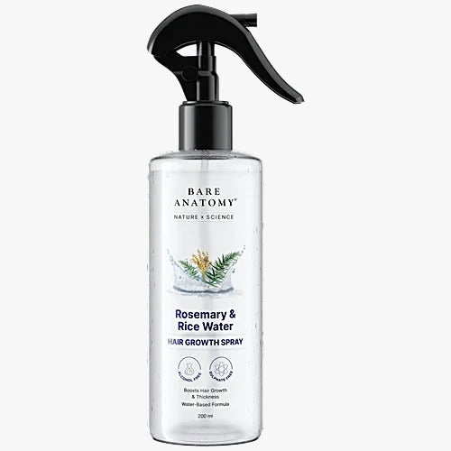 Bare Anatomy Rosemary & Rice Water Hair Growth Spray - 200 ml