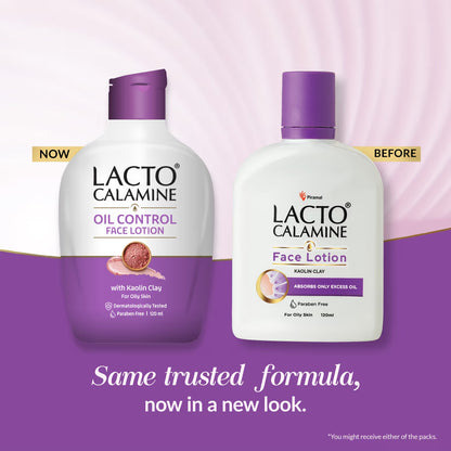 Lacto Calamine Face Lotion With Kaolin Clay & Glycerin Extracts For Oily Skin 120ml