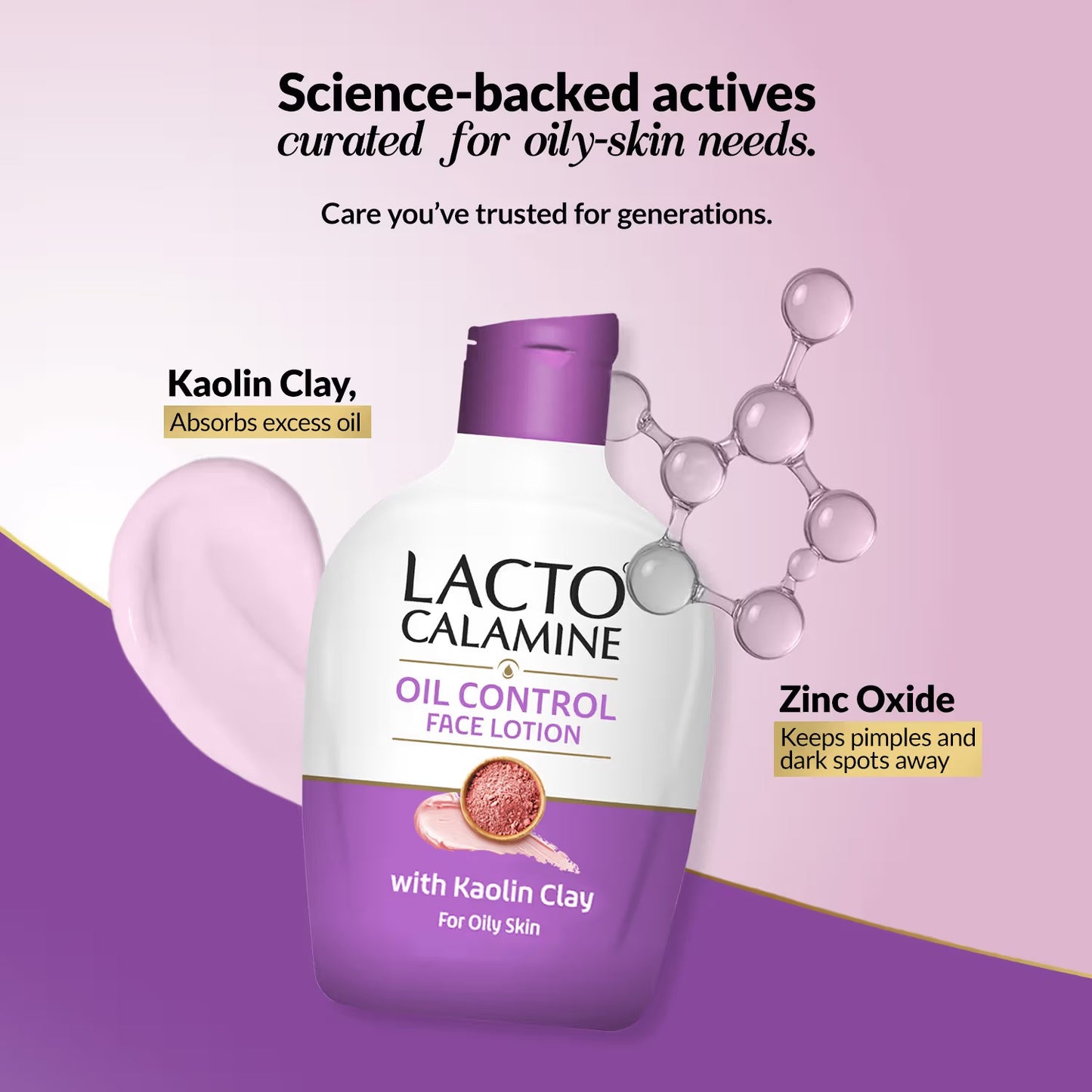 Lacto Calamine Face Lotion With Kaolin Clay & Glycerin Extracts For Oily Skin 120ml