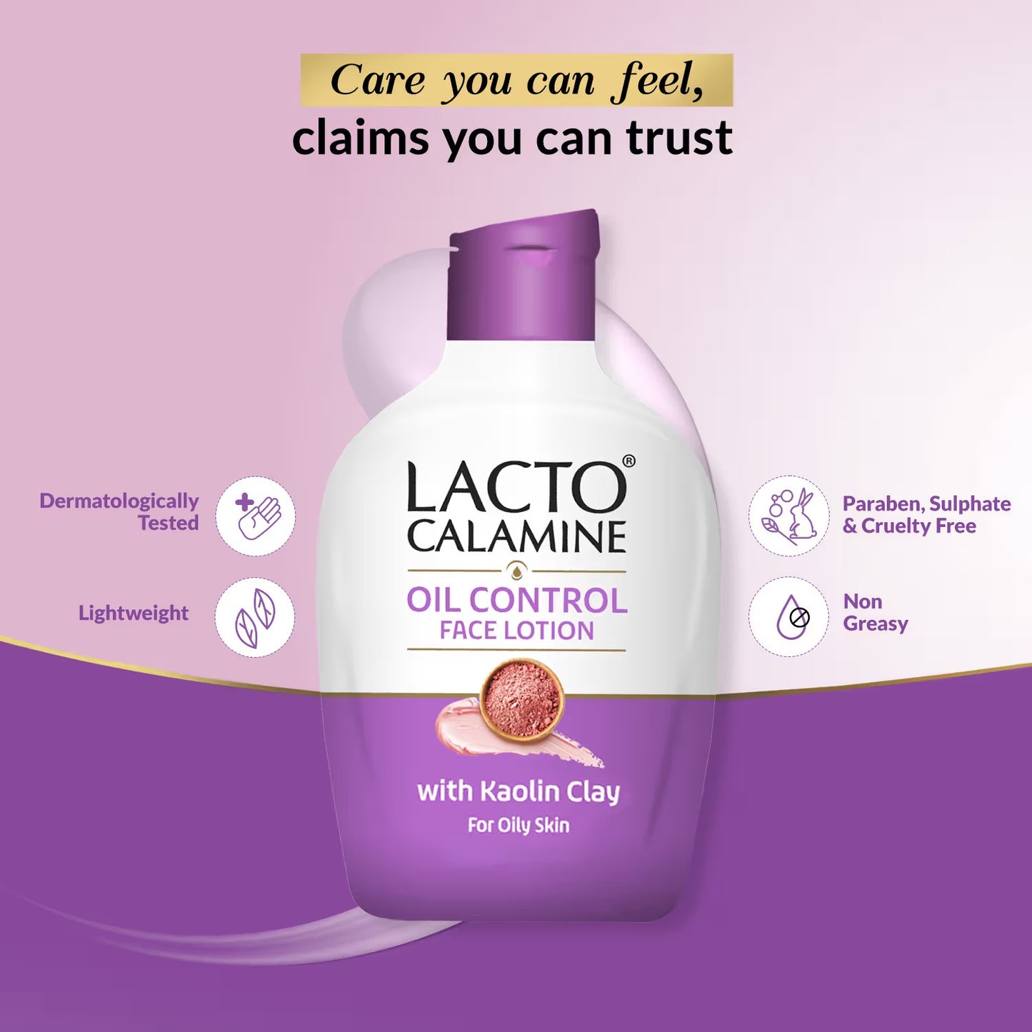 Lacto Calamine Face Lotion With Kaolin Clay & Glycerin Extracts For Oily Skin 120ml