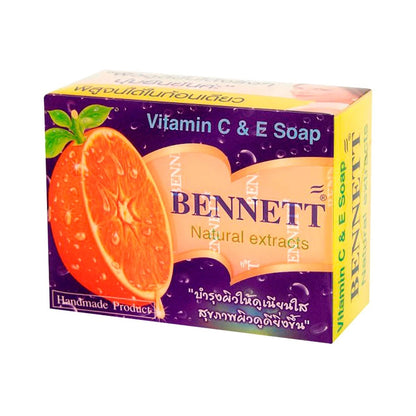 Bennett - Natural Extracts Orange Soap with Vitamin C & Vitamin E 130g