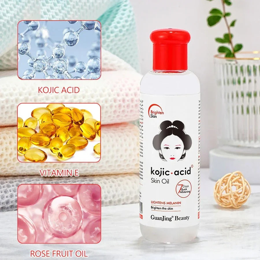 Guanjing Beauty Skin Oil with Kojic Acid - 120ml
