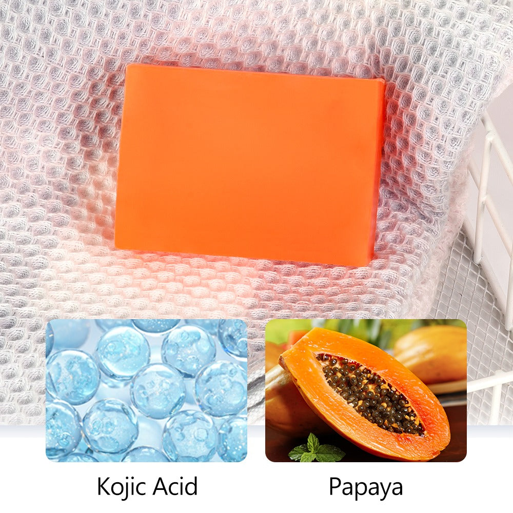 Guanjing Beauty Kojic Acid And Papaya Soap For Face And Body 120g
