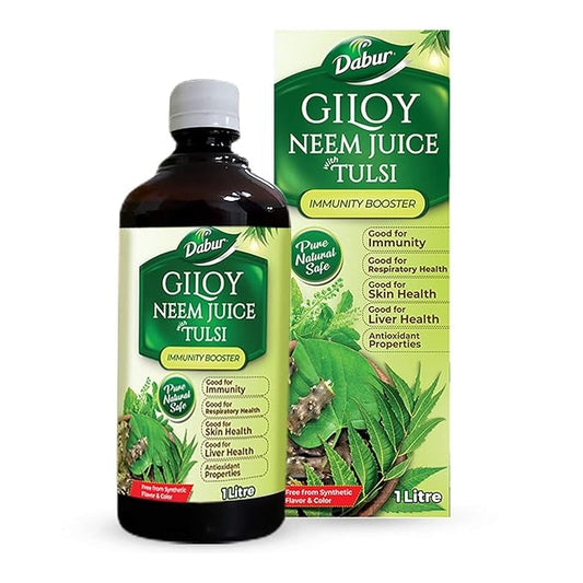 Dabur Giloy Neem Tulsi Juice 100% Ayurvedic - 1 Litre