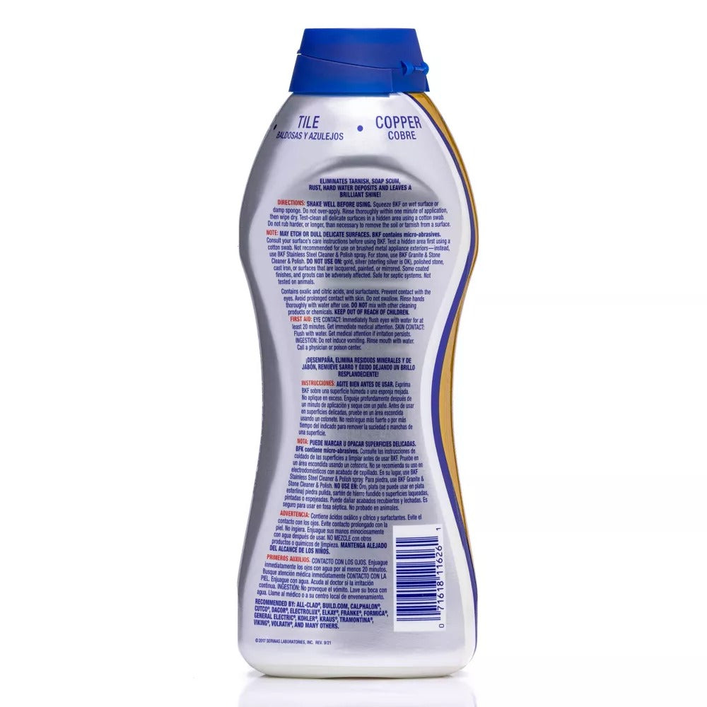 Bar Keepers Friend Non Bleach Soft Cleanser, Multipurpose Household Cleanser & Polish for Kitchen, Bath, Cookware & Outdoors - 26oz