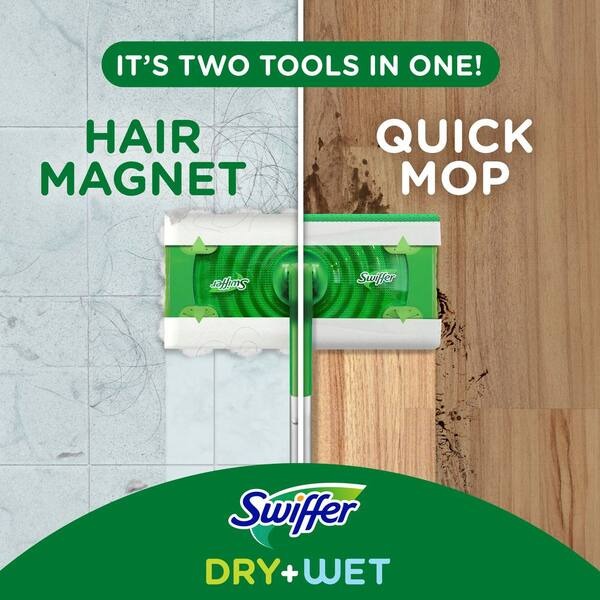 Sweeper 2-in-1 Dry and Wet Multi-Surface Mopping Starter Kit (1-Mop, 10-Refills)