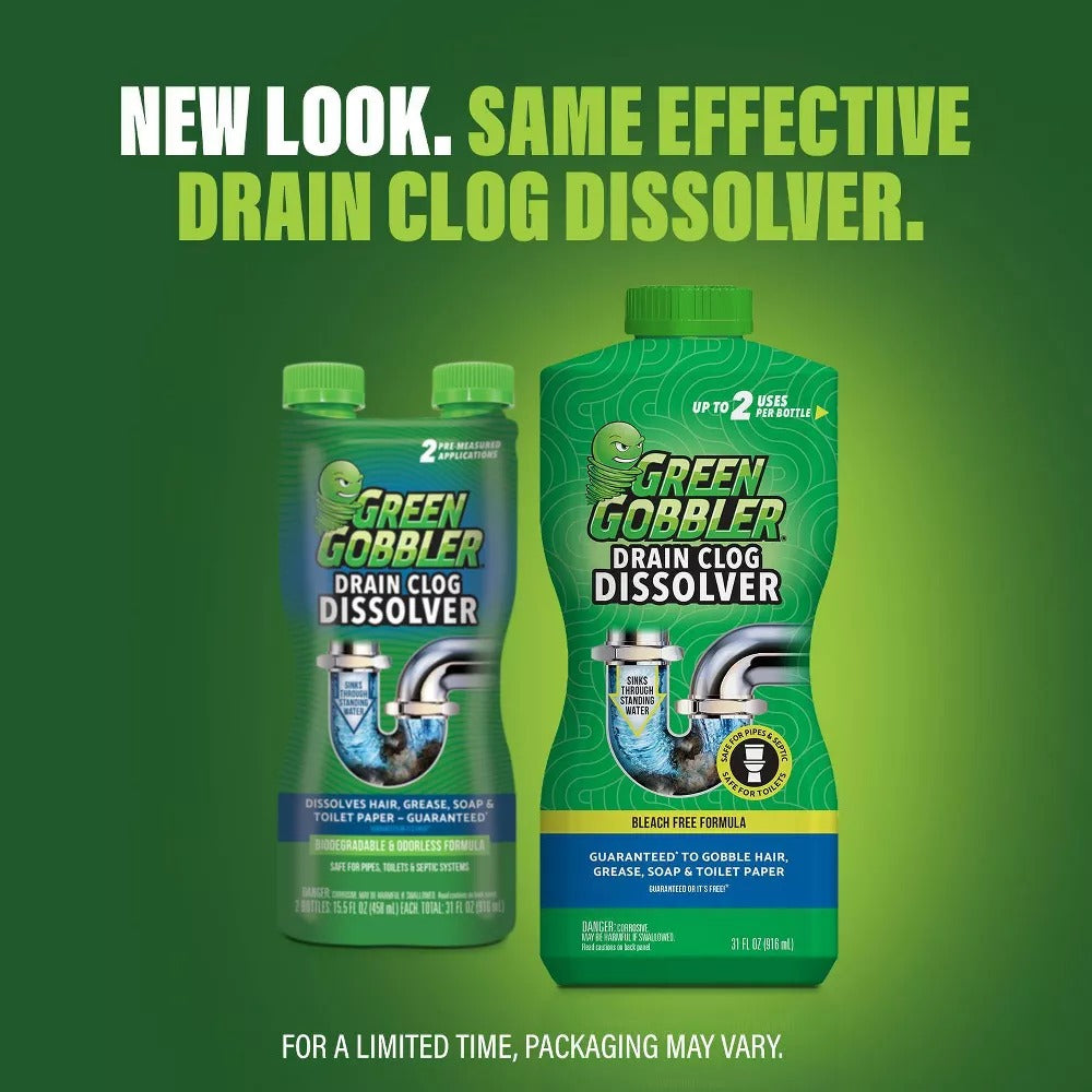 Green Gobbler Drain Clog Dissolver - 31 fl oz