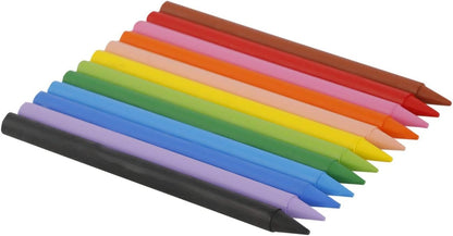 BIC Kids Plastidecor Colouring Crayons, Assorted Colours, Pack Of 12