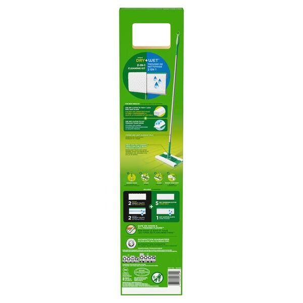 Sweeper 2-in-1 Dry and Wet Multi-Surface Mopping Starter Kit (1-Mop, 10-Refills)