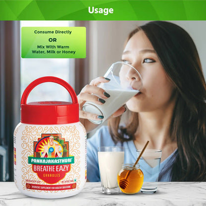 Pankajakasthuri Ayurvedic Breathe Eazy Granules – 400 gms.