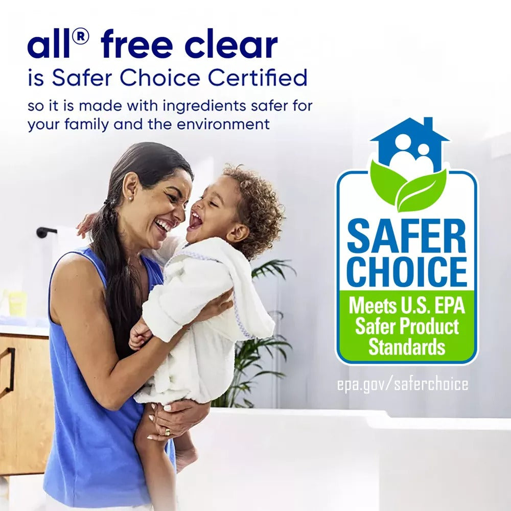 All Unscented Free Clear for Sensitive Skin HE Liquid Laundry Detergent 73 FL OZ