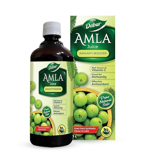 Dabur Amla Juice Pure, Natural and 100% Ayurvedic - 1 Litre