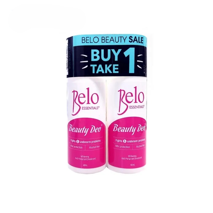 Belo Whitening Beauty Deo Roll On 40ml, Pack of 2