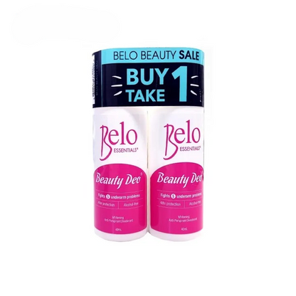 Belo Whitening Beauty Deo Roll On 40ml, Pack of 2