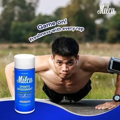 Milcu Sports Deodorant Underarm & Foot Powder 80g