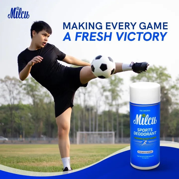 Milcu Sports Deodorant Underarm & Foot Powder 80g